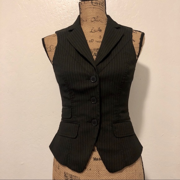 bebe Jackets & Blazers - BEBE Striped Vest